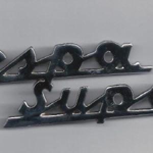 leyenda VESPA SUPER para lateral coraza delantera, cromada