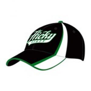 Peter Hickman black cap with ‘Hicky 60’ cap with white and green detailing