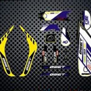 Oset 16 08-13 Kit Pegatinas Factory color azul