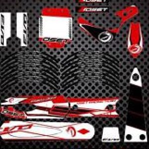 Oset 20 Kit Pegatinas BETA replica color rojo