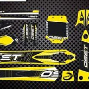 OSET 20 Kit de Pegatinas color amarillo