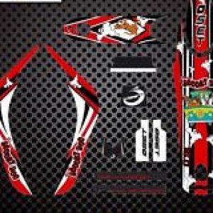 OSET 16 08-13 Kit Pegatinas Scooby Doo color rojo