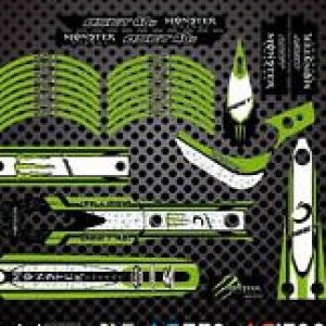 Oset 20 Kit Pegatinas nuevo diseño  en color verde