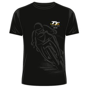 Camiseta color negro con logo TT