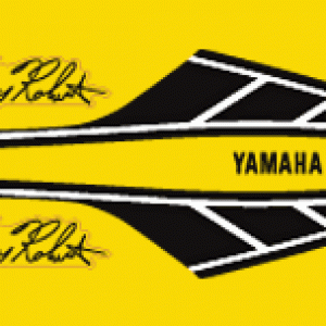 YAMAHA RZ350 1984-1985 Kenny Roberts Replica- Decal Set completo del carenado modelo amarillo y negro