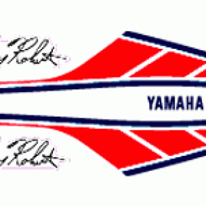YAMAHA RZ350 1984-1985 Kenny Roberts Replica- Decal Set completo del carenado modelo rojo,blanco,azul