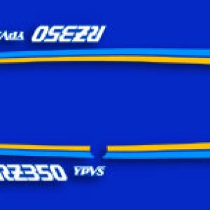 YAMAHA RZ350 1989-1990 Paneles laterales y cola Juego de Decals