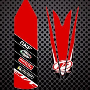 BETA EVO Trial decals rojas Michelin para guardabarros delantero y trasero