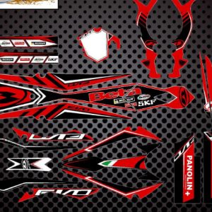 BETA EVO Trial Kit Decals rojas