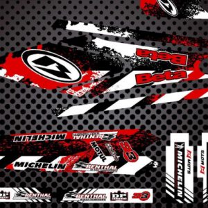 BETA EVO 10-12 trial Kit Decals Factory verde