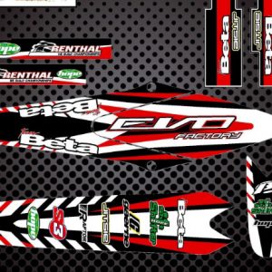 BETA EVO 80 Trial Kit Decals Factory rojas