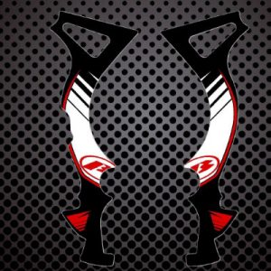 BETA EVO Juego Decals negras para el Chasis