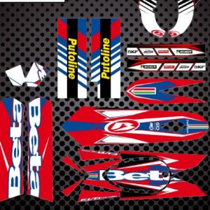 BETA REV 3 05-09 trial Kit Pegatinas Factory en color rojo