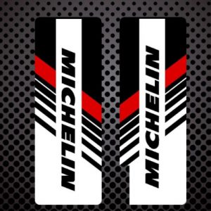 BETA REV3 Trial Juego decals  horquilla inferior Michelin negras