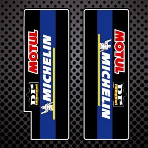 BETA REV 3 trial decals horquilla inferior negras Michelin