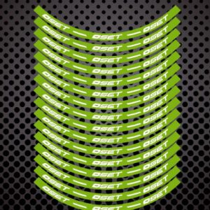 OSET 12  pulgadas Trial  Rim Tapes verdes