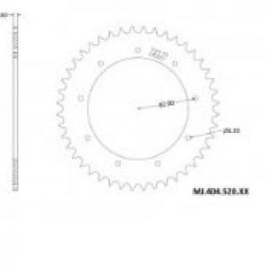 Plato duraluminio Bultaco Sherpa Z52 paso 520