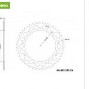MONTESA ENDURO 360 H6-H7 Plato duraluminio Z48 paso 520
