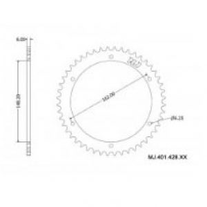 Plato duroaluminio Bultaco Mercurio Z48 paso 428