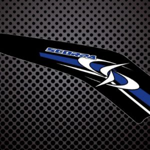 SCORPA Trial decal negra para caja aire