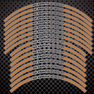 SCORPA  18 21 pulgadas trial Juego decals llantas color gris