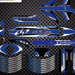 SCORPA SY250R  04-12 Trial Kit Decals Azul