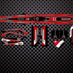 GasGas 80 2005 2008 Factory  Kit Pegatinas Rojas/blancas/negras