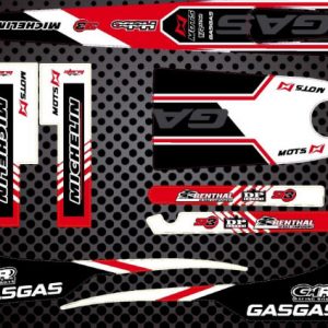 GasGas TXT Boy 50 2000 kit pegatinas  rojas, blancas,negras