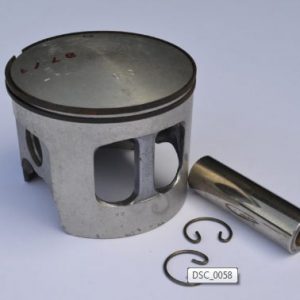 Kit de pistón BULTACO PURSANG MK12 370 cc. Mahle genuino completo con segmentos, bulón y clips de seguridad. Tamaños de pistón