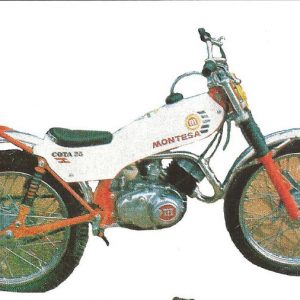 MONTESA COTA 25A (Blanca) Juego completo Pegatinas