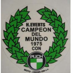 PUCH corona laurel Harry Everts Campeón 1975