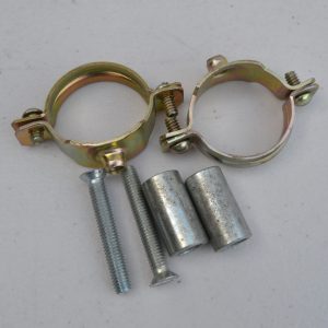 BULTACO PURSAN MK 9,10,11,12  Abrazaderas para placa matricula delantera