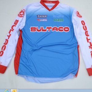 CAMISETA BULTACO Trial  azul/blanca