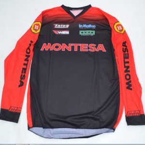 CAMISETA MONTESA TRIAL roja/negra