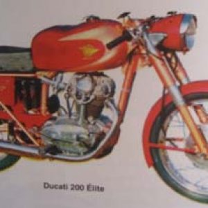 Ducati 200 élite (1960 a 1965) Juego Pegatinas
