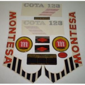 MONTESA COTA 123 Blanca Kit Decals anagram