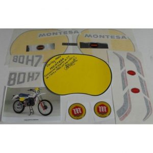 MONTESA ENDURO 80 H7 año 1982 Decals Kit