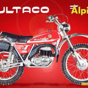 BULTACO ALPINA 187 250 cc. años 1976-77 Juego completo de Adhesivos (18 unidades)