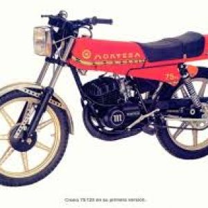 MONTESA CRONO 75/125 – 1ª serie (roja) Juego de Pegatinas