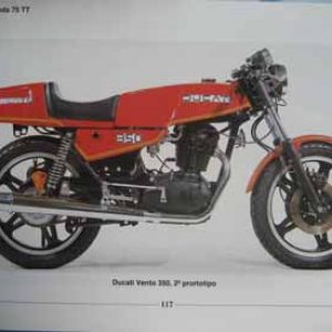 Ducati Vento 350 (roja) Kit Pegatinas