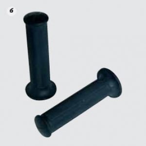 Juego Empuñaduras Trial negro 22-24 mm. Balona 46 mm.