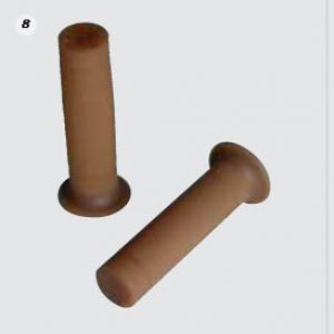 Juego empuñaduras «TOP» Trial  22-24 mm-caucho natural