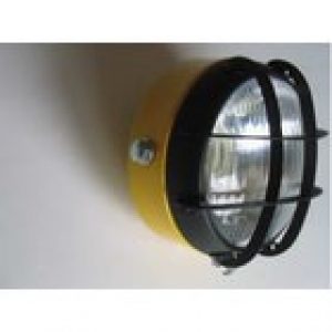 Faro Amarillo con rejilla negra para Puch, Bultaco Streaker y otras HOMOLOGADO