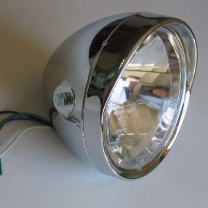 Faro Cromado con Bisel (HOMOLOGADO) 190 mm. diametro 3 Luces