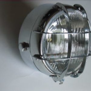 Faro cromado con rejilla cromada Montesa Cota,Ossa..HOMOLOGADO