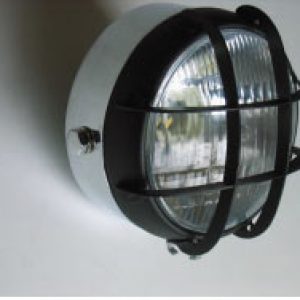 Faro  Cromado rejilla negra HOMOLOGADO