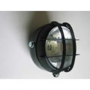 Faro Negro Mate con rejilla negra para Bultaco Sherpa y otras