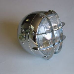Faro cromado con rejilla cromada para Bultaco Sherpa y otras