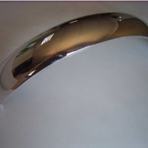 Guardabarros delantero Bultaco, OSSA, Italjet etc. cromado sobre plastico