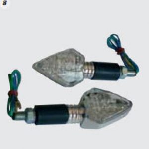 Juego Intermitentes universal dcho. e iqdo  base carbono Mini Largo 18 leds (Tunnig) HOMOLOGADO